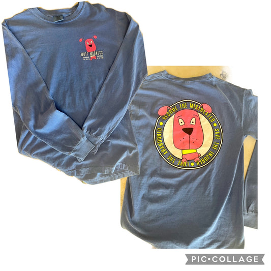 Long Sleeve Pink Dog Tee