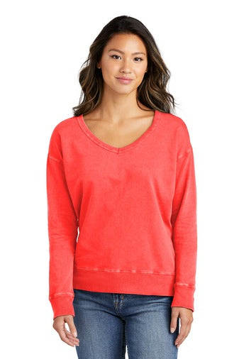 Beach Washed V-Neck Sweatshirt moo