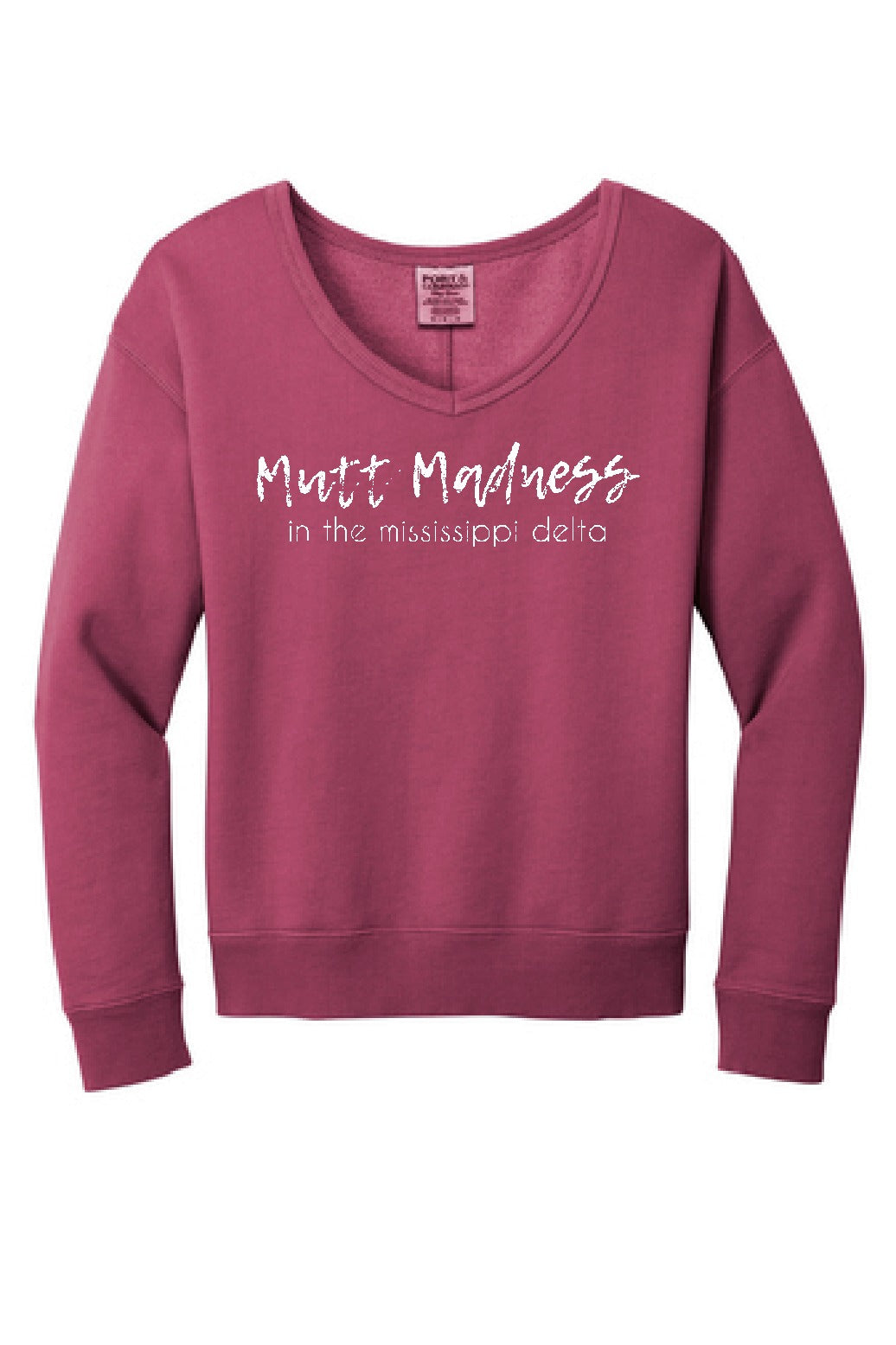 Beach Washed V-Neck Sweatshirt moo
